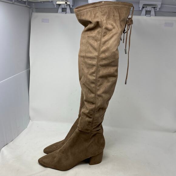 Steve Madden Over the Knee Stretch Suede Boots Womens Size 6.5 - Picture 2 of 8